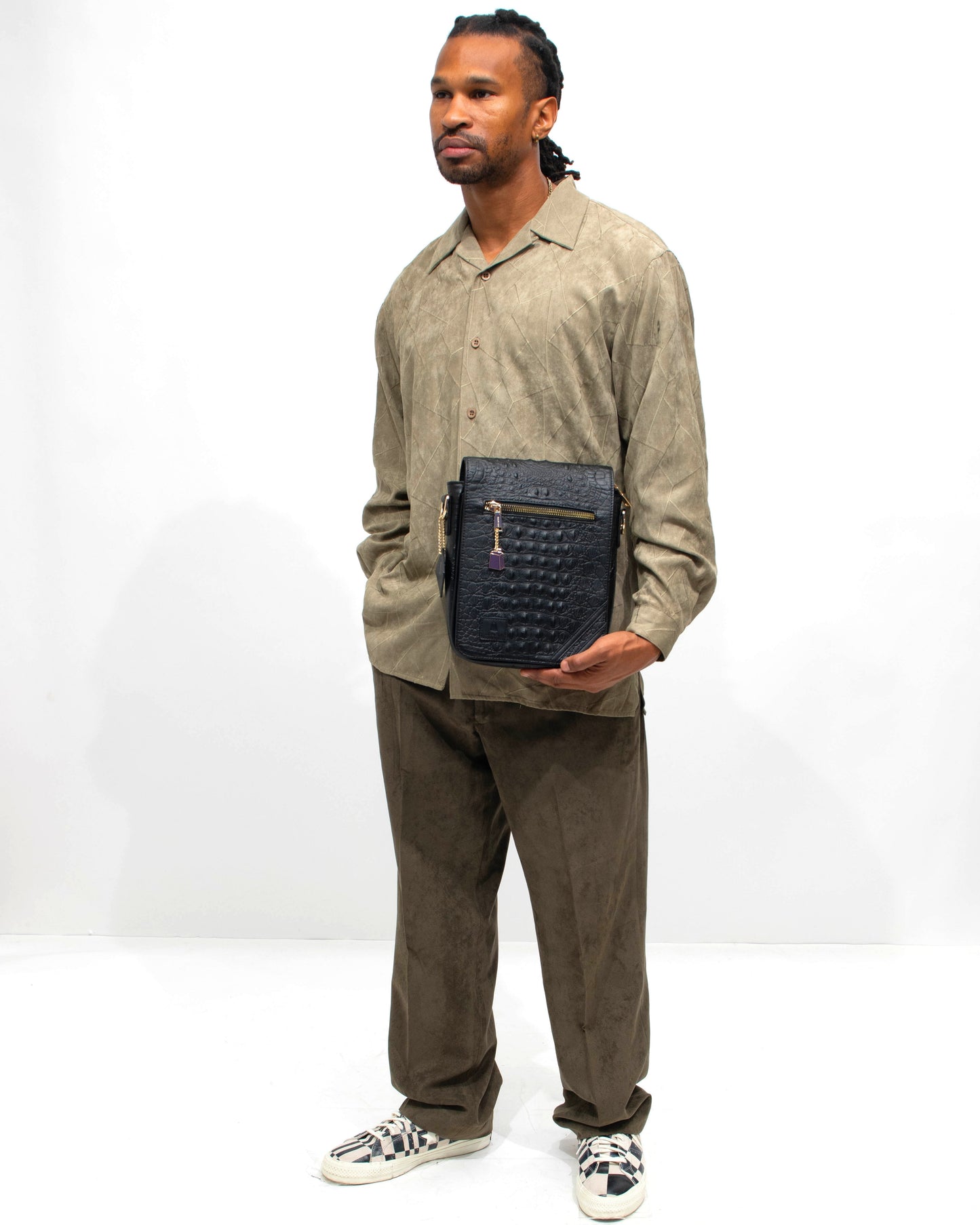 Apollo 2 Mini Messenger Bag in Black